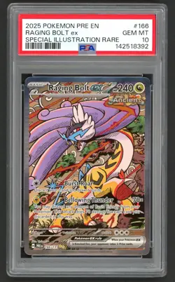 Pokemon Cards - PSA 10 Raging Bolt Ex 166/131 - SIR - GEM MT - PSA10 - Image 1