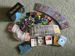 Pokemon Cards Holos Foils Card Set My Entire Collection Box Pogs Dice Coins More - Image 1