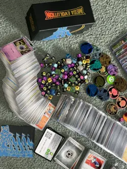 Pokemon Cards Holos Foils Card Set My Entire Collection Box Pogs Dice Coins More - Image 4