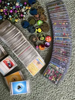 Pokemon Cards Holos Foils Card Set My Entire Collection Box Pogs Dice Coins More - Image 5