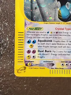Kingdra 148/147 Aquapolis 2002 Nintendo Holo Secret Pokemon Card TCG - Image 4