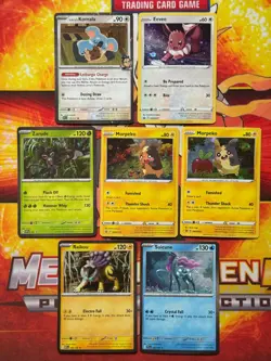 Pokemon TCG (7) Card Lot Cosmos Holos, Blister Exclusives, SWSH Promos, Knockout - Image 1