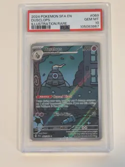 Dusclops 069/064 2024 Shrouded Fable Illustration Rare Pokemon TCG Card PSA 10 - Image 1