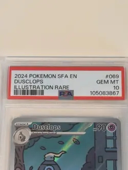 Dusclops 069/064 2024 Shrouded Fable Illustration Rare Pokemon TCG Card PSA 10 - Image 3