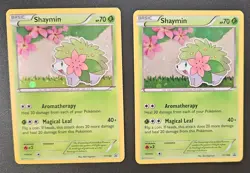2x Shaymin XY Pokemon Card TCG | XY188 Holo Promo Black Star BOTH NM+ | 2 CARDS - Image 1