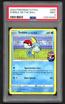 Pokemon Cards - PSA 9 Sobble on The Ball 005/005 - Futsal 2020 - MINT - PSA9 - Image 1