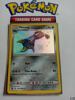 Metang SV31/SV94 - Shiny Holo Rare - Hidden Fates - Pokemon Card - MINT - Image 2
