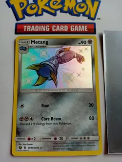 Metang SV31/SV94 - Shiny Holo Rare - Hidden Fates - Pokemon Card - MINT - Image 3