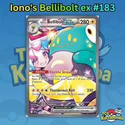 Pokemon TCG Iono's Bellibolt EX SIR Journey Together Card 183/159 - Image 1
