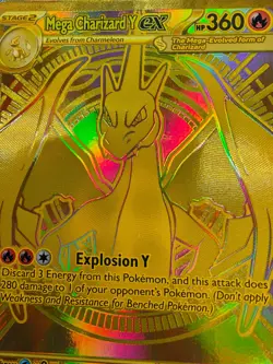Mega Charizard Y Ex Ascended Heroes Gold Pokemon Card 294/217 - Image 3
