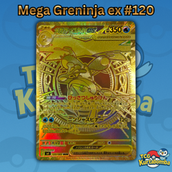 Mega Greninja ex Gold 120/083 MUR Ninja Spinner M4 Japanese M/NM Pokemon Card - Image 1