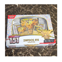 Pokemon Scarlet & Violet 151 Zapdos ex Collection Box, Electabuzz, 4 Cards - Image 1