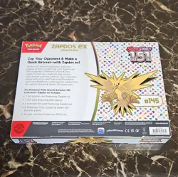 Pokemon Scarlet & Violet 151 Zapdos ex Collection Box, Electabuzz, 4 Cards - Image 2
