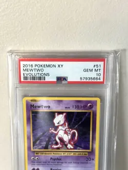 2016 Pokemon XY Mewtwo Evolutions #51 GEM MT PSA 10 Card - Image 3