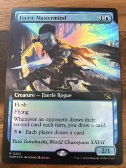 Faerie Mastermind (Extended Art) March of the Machine - Lightly Played Foil - Image 1