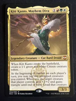 1x Kitt Kanto, Mayhem Diva (4) Streets of New Capenna Commander LP MTG Magic x1 - Image 1