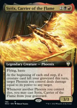 Syrix, Carrier of the Flame - Extended Art x1 NM Magic the Gathering 1x Commande - Image 1
