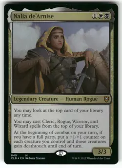 MAGIC NALIA DE'ARNISE 649 COMMANDER LEGENDS: BATTLE FOR BALDUR'S GATE FOIL NM - Image 1