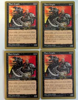 Black Knight - 1997 Jakub Slemr (5ED) World Championship Decks (x4), MP - MTG - Image 1