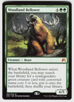 WOODLAND BELLOWER 207 MYTHIC MAGIC ORIGINS MAGIC: THE GATHERING NM/M - Image 1