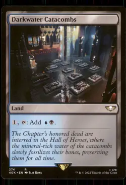 MTG - Darkwater Catacombs Universes Beyond: Warhammer 40,000 #274 Rare NM - Image 1