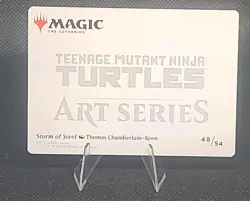 Magic The Gathering TMNT's Art Series Storm of Steel (Gold Stamped) - Image 2