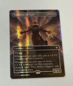Mana FOIL Exemplar of Light (Foundations) - Borderless - NM Pack Fresh - Image 1