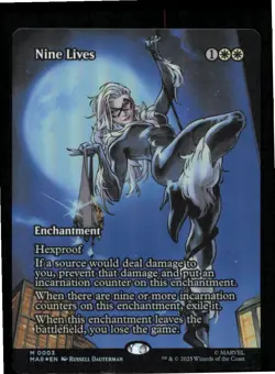 Nine Lives Borderless 3 Marvel Universe Eternal-Legal Magic: The Gathering Foil - Image 1