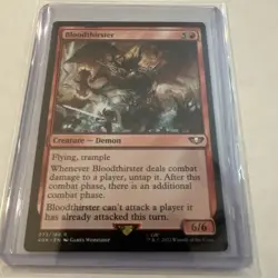 2022 Magic The Gathering Bloodthirster 40k Super Rare MTG - Image 2
