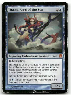 Thassa, God of the Sea #66 (Damaged) Theros THS Magic MTG - Image 1