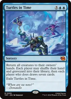 FOIL TURTLES IN TIME x1 mtg NM Teenage Mutant Ninja Turtles 1 Mythic - Image 1
