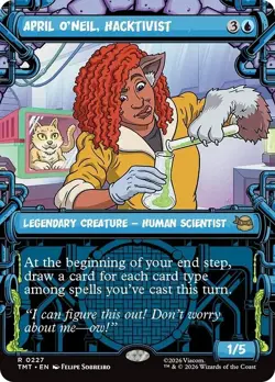 FOIL Showcase APRIL O'NEIL HACKTIVIST mtg NM Teenage Mutant Ninja Turtles Rare - Image 1