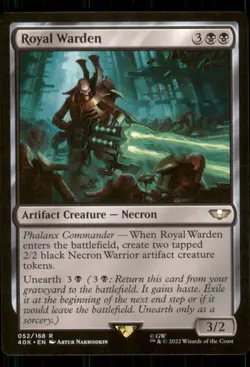 MTG - Royal Warden Universes Beyond: Warhammer 40,000 #52 Rare NM - Image 1