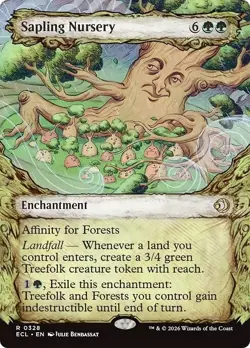 FOIL Showcase SAPLING NURSERY x1 mtg NM Lorwyn Eclipsed 1 Rare - Image 1