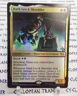 FOIL DARK LEO & SHREDDER x1 mtg NM Teenage Mutant Ninja Turtles 1 Mythic - Image 1
