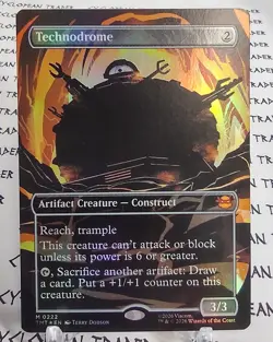 FOIL Borderless TECHNODROME x1 mtg NM Teenage Mutant Ninja Turtles 1 Mythic - Image 1