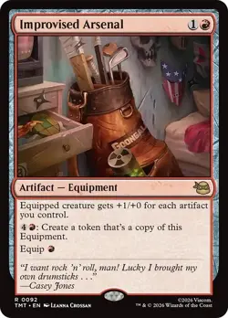 FOIL IMPROVISED ARSENAL mtg NM Teenage Mutant Ninja Turtles 1 Rare - Image 1