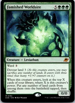 Famished Worldsire 182 Mythic Edge of Eternities Magic: The Gathering Near Mint - Image 1