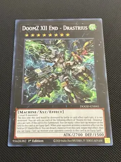 Yugioh! | DoomZ XII End - Drastrius DOOD-EN045 Secret Rare 1st Edition Mint NM - Image 1