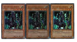 Yugioh- 3X Kaiser Sea Horse - Ultra Rare - Unlimited - SKE-015 - Light Play - Image 1