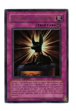 Yugioh- 1X Judgment of Anubis - Ultra Rare - Limited - RDS-ENSE3 - Light Play - Image 1