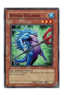 Yugioh- 1X Spined Gillman - Common - Unlimited - RGBT-EN034 - Light Play - Image 1