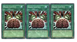 Yugioh- 3X Brain Control - Common - 1st Edition - SD7-EN024 - Light Play - Image 1