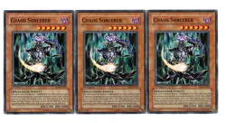 Yugioh- 3X Chaos Sorcerer - Common - 1st Edition - SD6-EN012 - Light Play - Image 1