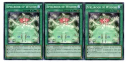 Yugioh- 3X Spellbook of Wisdom - Common - 1st Edition - BP03-EN177 - Near Mint - Image 1