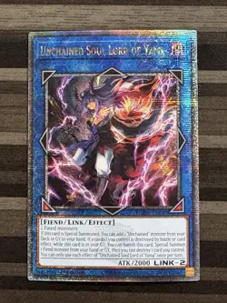 Yugioh | Unchained Soul Lord of Yama | DUNE | Quarter Century Rare | 1st | NM - Image 1