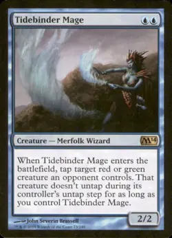 MTG - Tidebinder Mage Magic 2014 (M14) #73 Rare LP - Image 1