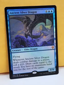1x FOIL Ancient Silver Dragon, NM, CLB, Magic: the Gathering, MtG - Image 2