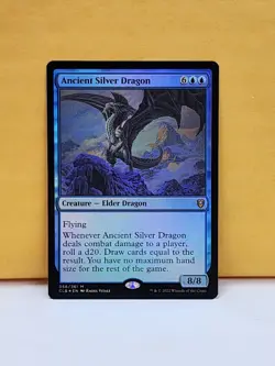 1x FOIL Ancient Silver Dragon, NM, CLB, Magic: the Gathering, MtG - Image 3