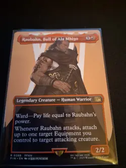 MTG FINAL FANTASY RAUBAHN, BULL OFALA MHIGO BORDERLESS RARE - Image 1